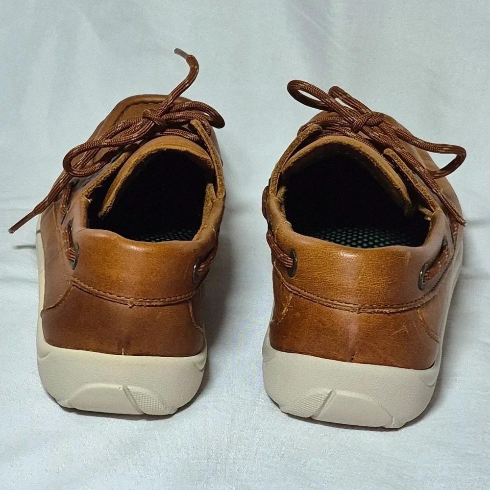 SAS Decksider old sand color mocassin boat shoes mens 8 Medium NEW‎